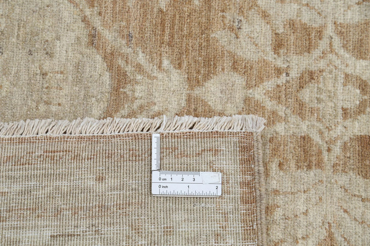 Ivory Afghan Serenity Rug 8' 1" x 10' 11" Hand-Knotted | No. AT94584