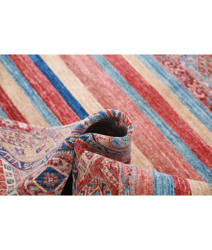 Afghan Khurjeen Rug 6' 7" x 9' 8" Hand-Knotted | No. AT94717