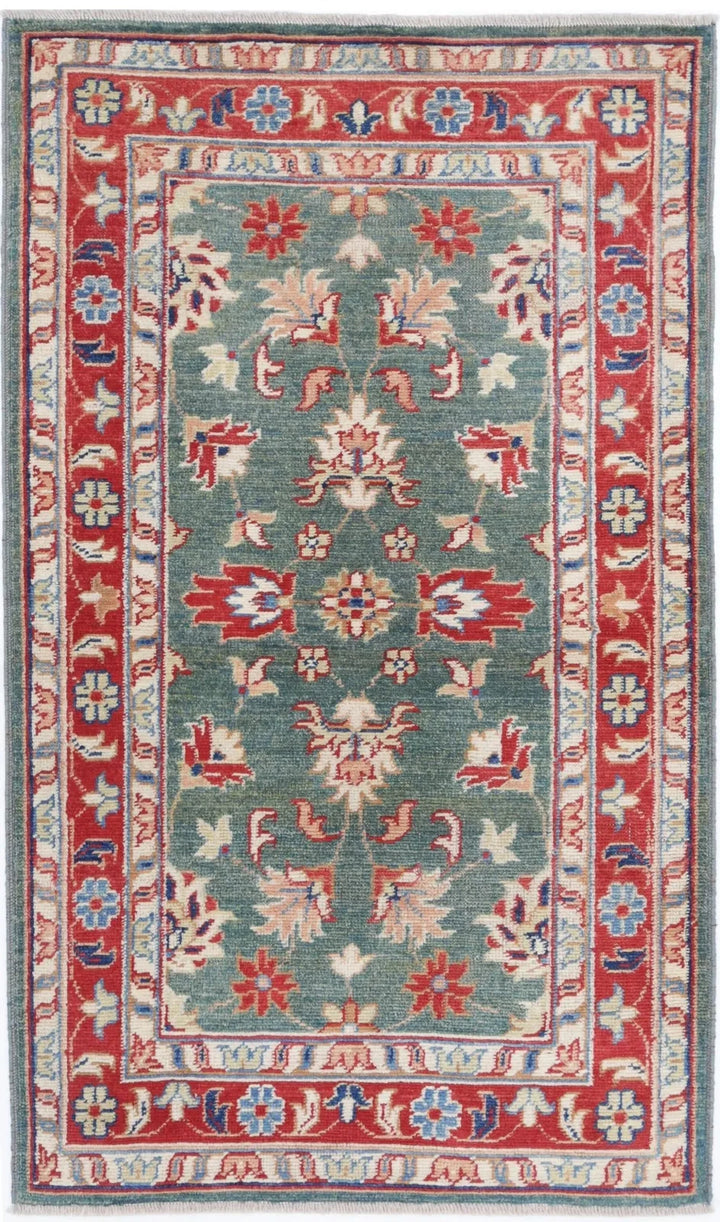 Afghan Ziegler Rug 2' 11" x 5' 0" Hand-Knotted | No. AT94770