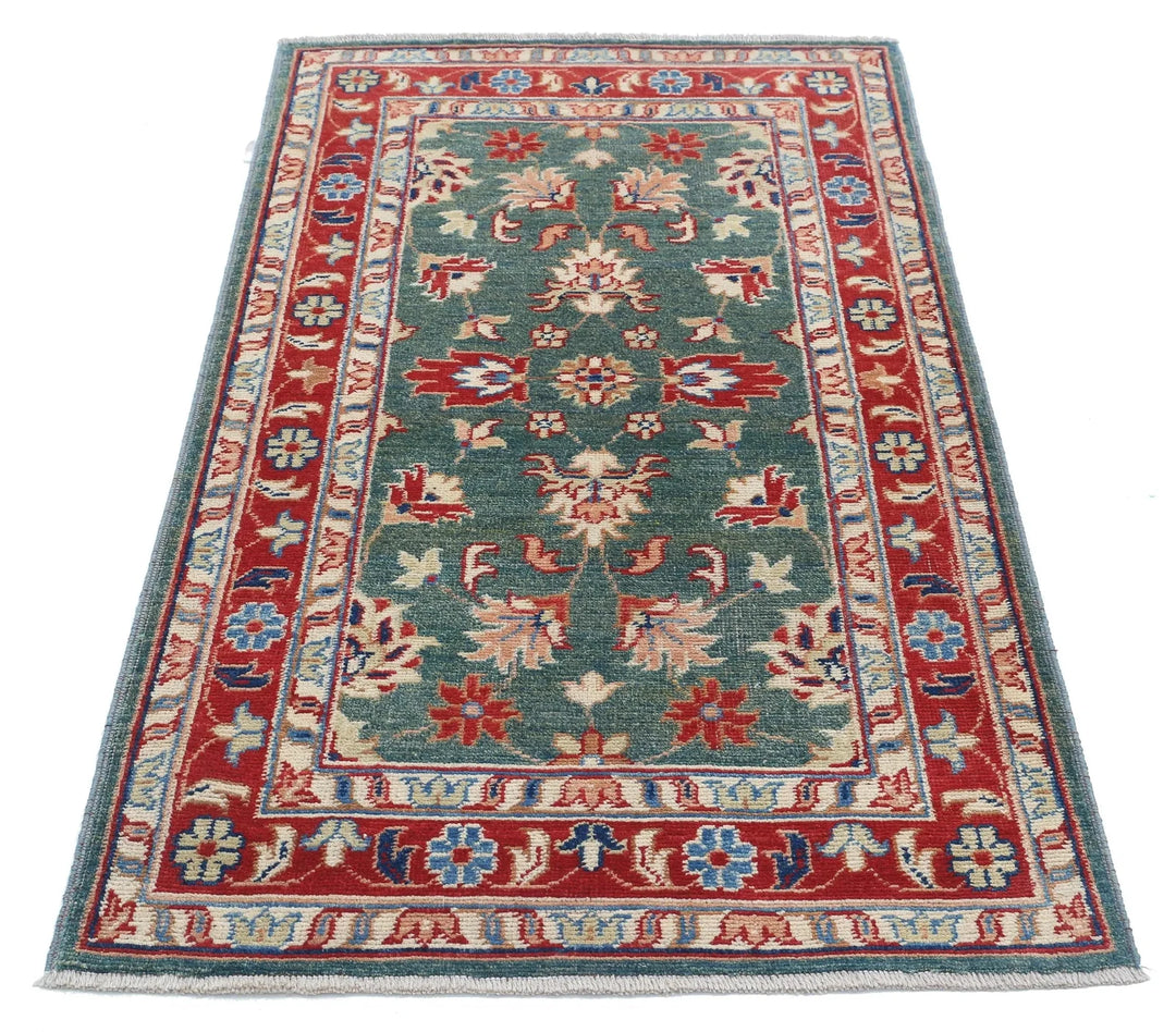 Afghan Ziegler Rug 2' 11" x 5' 0" Hand-Knotted | No. AT94770