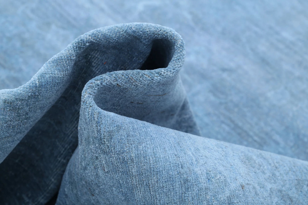 Blue Afghan Overdye Rug 9' 9" x 13' 8" Hand-Knotted | No. AT94993