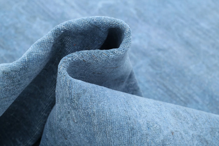 Blue Afghan Overdye Rug 9' 9" x 13' 8" Hand-Knotted | No. AT94993