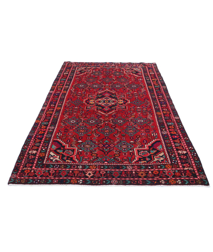 Persian Hamadan Rug 5' 4" x 7' 11" Hand-Knotted | No. AT95024