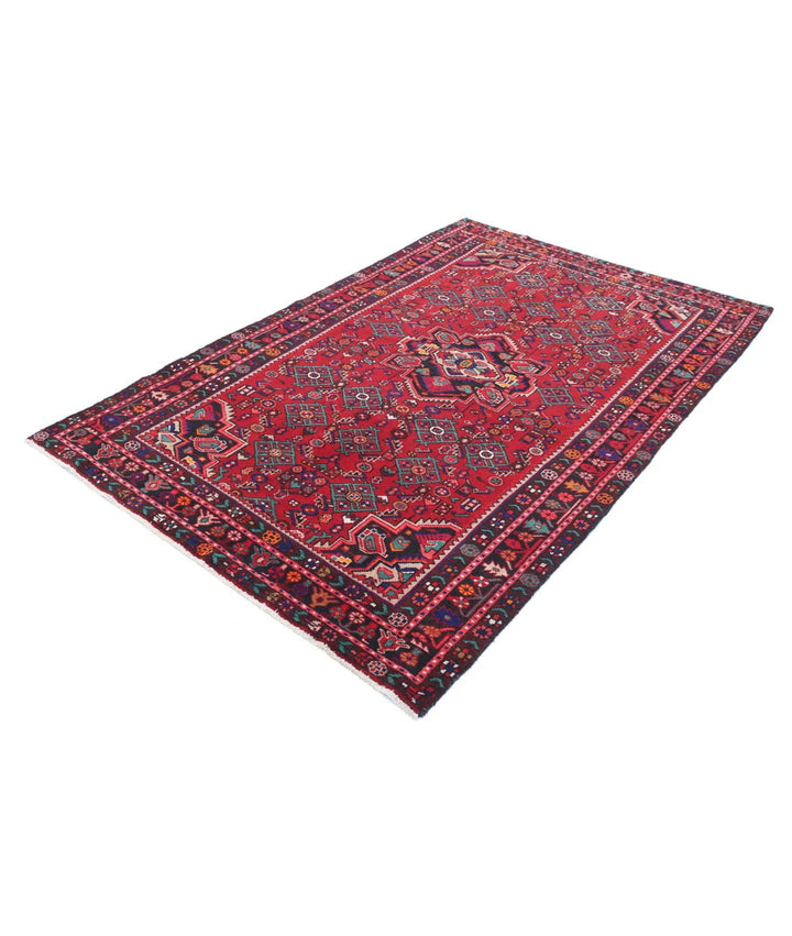 Persian Hamadan Rug 5' 4" x 7' 11" Hand-Knotted | No. AT95024