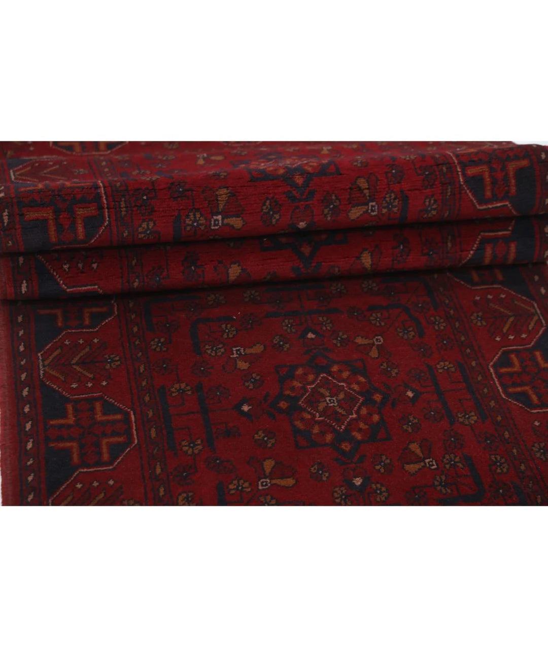 Afghan Khal Muhammadi Runner Rug 2' 6" x 15' 11" Hand-Knotted | No. AT95044