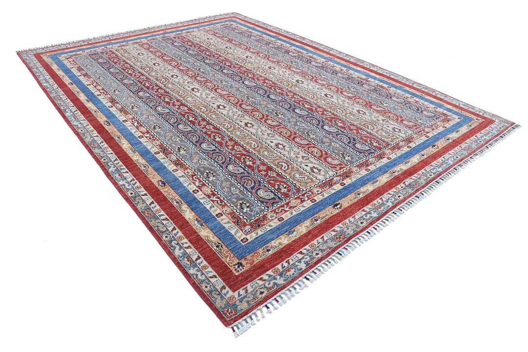 Afghan Shaal Rug 8' 11" x 11' 7" Hand-Knotted | No. AT95065