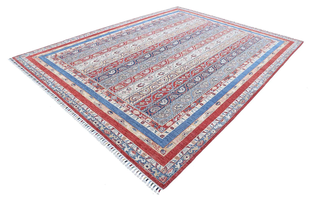 Afghan Shaal Rug 8' 11" x 11' 7" Hand-Knotted | No. AT95065