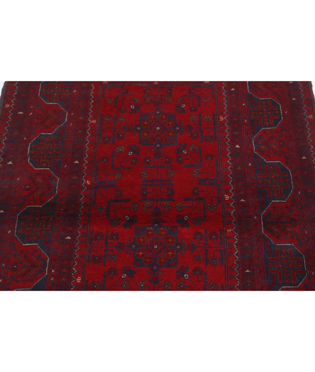Afghan Khal Muhammadi Rug 3' 6" x 4' 10" Hand-Knotted | No. AT95066