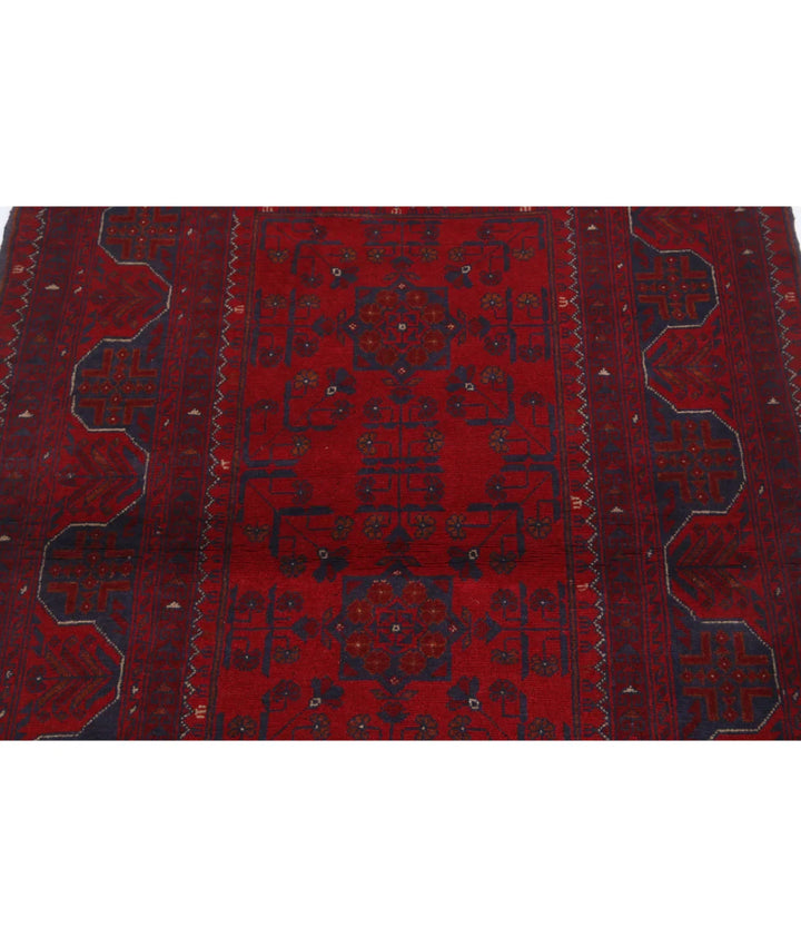 Afghan Khal Muhammadi Rug 3' 6" x 4' 10" Hand-Knotted | No. AT95066