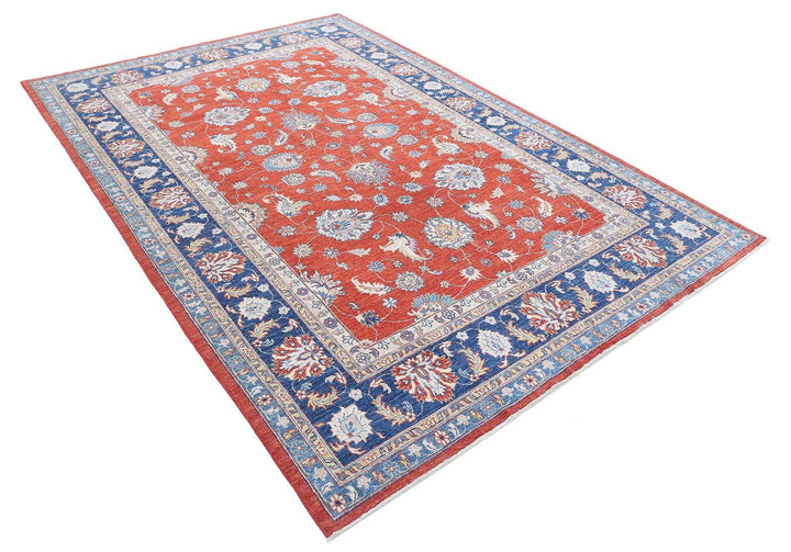 Afghan Ziegler Farhan Rug 6' 4" x 9' 5" Hand-Knotted | No. AT95232