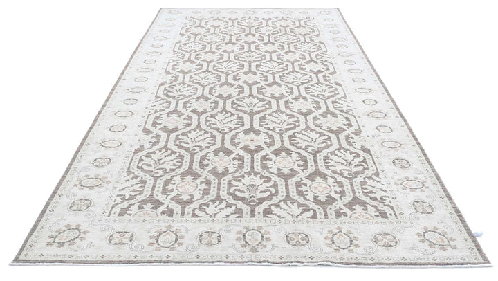Afghan Serenity Rug 6' 7" x 12' 4" Hand-Knotted | No. AT95243