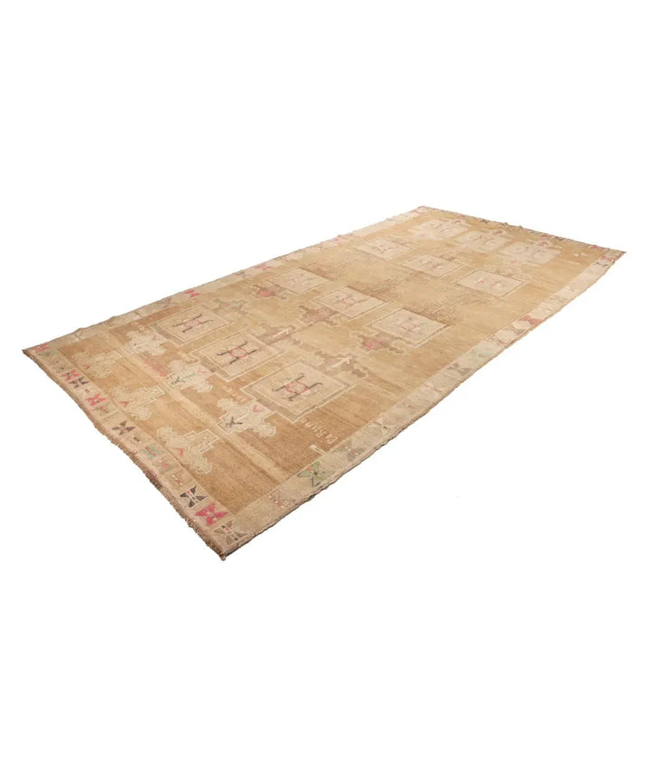 Turkish Kars Vintage Rug 7' 2" x 13' 10" Hand-Knotted | No. AT95342