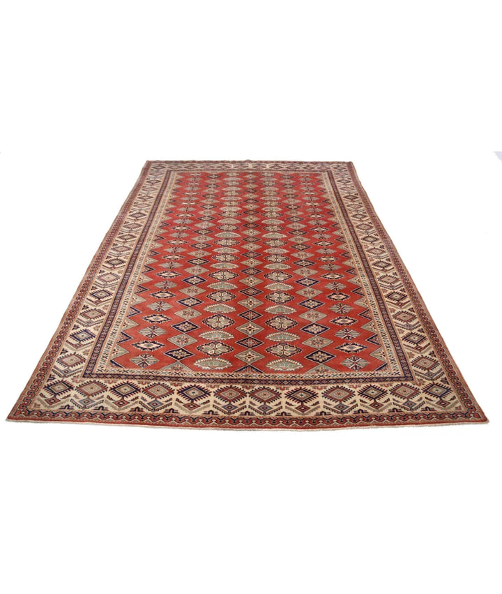 Afghan Tribal Shirvan Rug 6'3" x 8'9" Hand-Knotted | No. AT95415