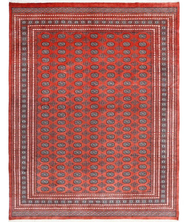 Pakistani Bokhara Rug 8' 11" x 11' 5" Hand-Knotted | No. AT95431
