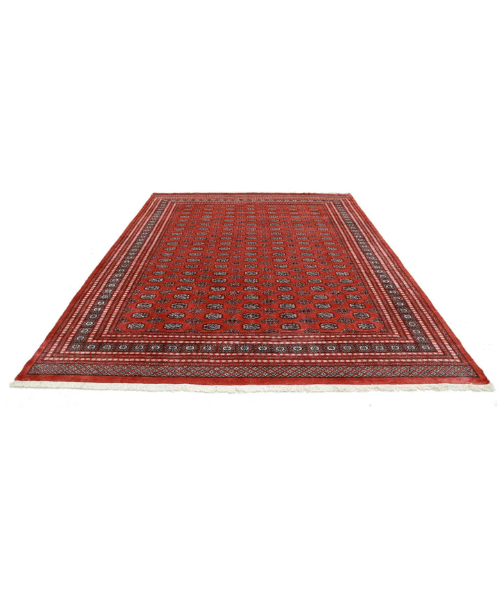 Pakistani Bokhara Rug 8' 11" x 11' 5" Hand-Knotted | No. AT95431