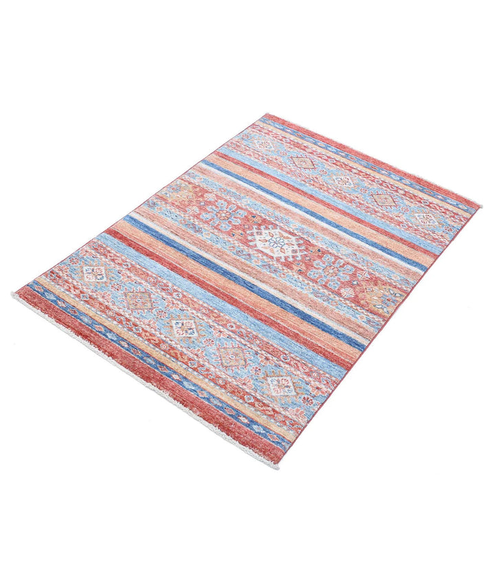 Afghan Khurjeen Rug 2' 8" x 3' 11" Hand-Knotted | No. AT95620