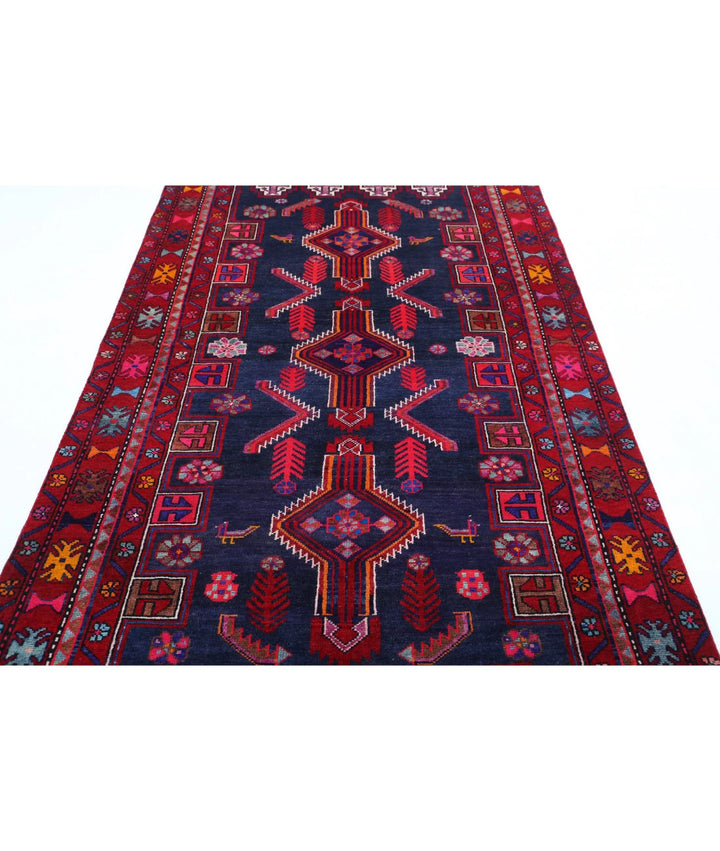Persian Hamadan Rug 4' 10" x 8' 10" Hand-Knotted | No. AT95800