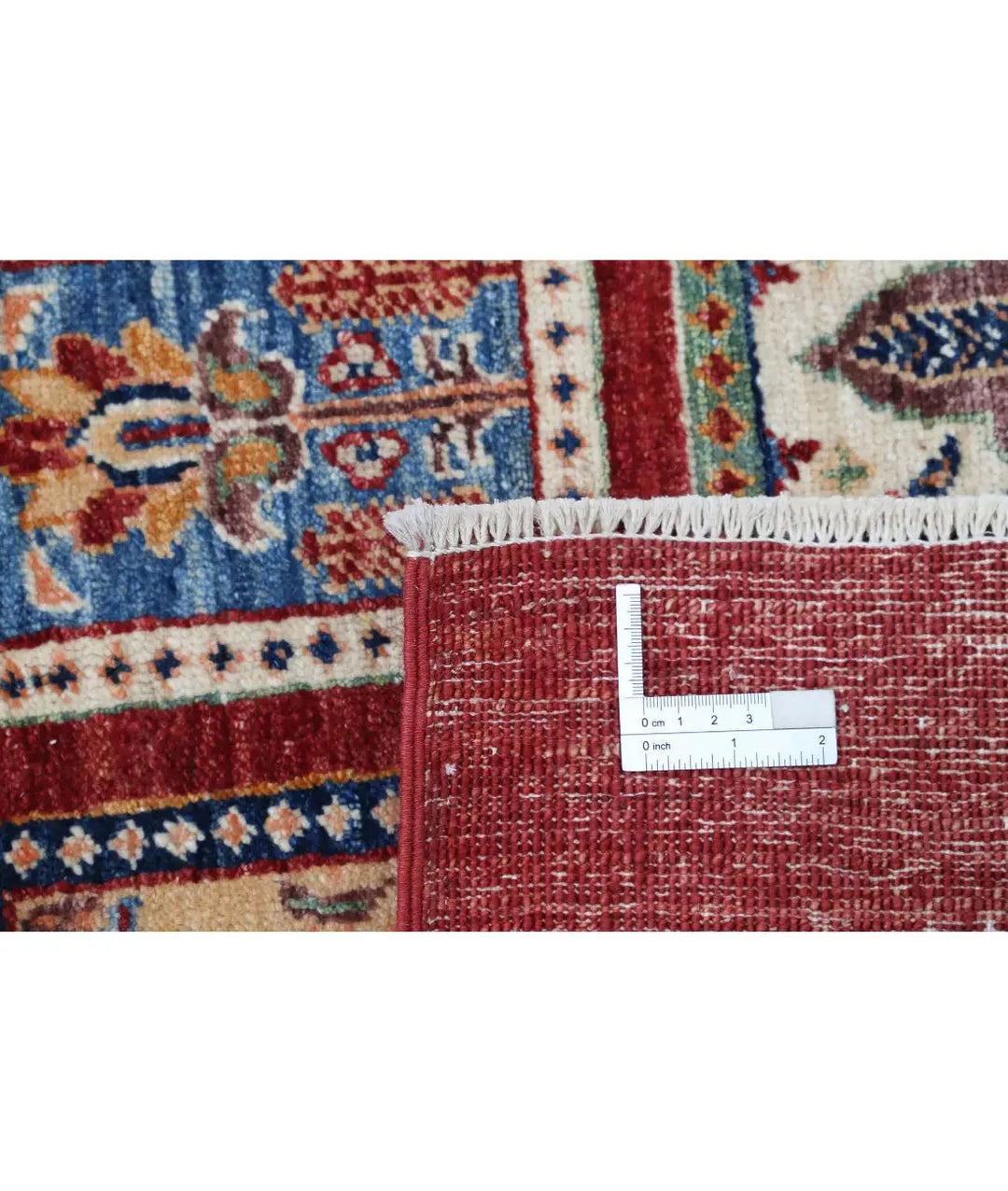 Afghan Bakhtiari Rug 4' 9" x 6' 7" Hand-Knotted | No. AT95966