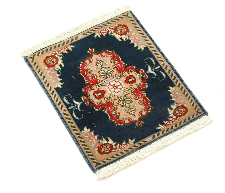 Persian Tabriz Rug 1' 1" x 1' 3" Hand-Knotted | No. AT96052
