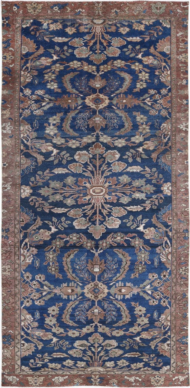 Persian Hamadan Runner Rug 4' 6" x 10' 1" Hand-Knotted | No. AT96237