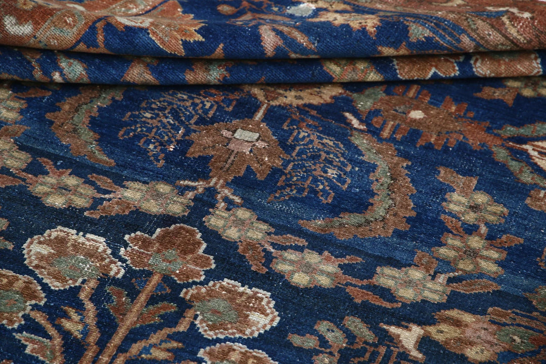 Persian Hamadan Runner Rug 4' 6" x 10' 1" Hand-Knotted | No. AT96237