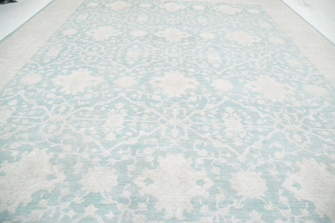 Afghan Oushak Rug 15' 10" x 21' 9" Hand-Knotted | No. AT96255