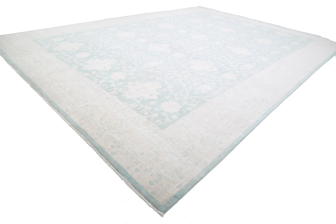 Afghan Oushak Rug 15' 10" x 21' 9" Hand-Knotted | No. AT96255