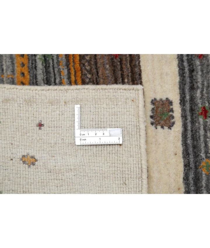 Ivory Indian Oriental Rug 3' 0" x 5' 3" Hand-Knotted | No. AT96562