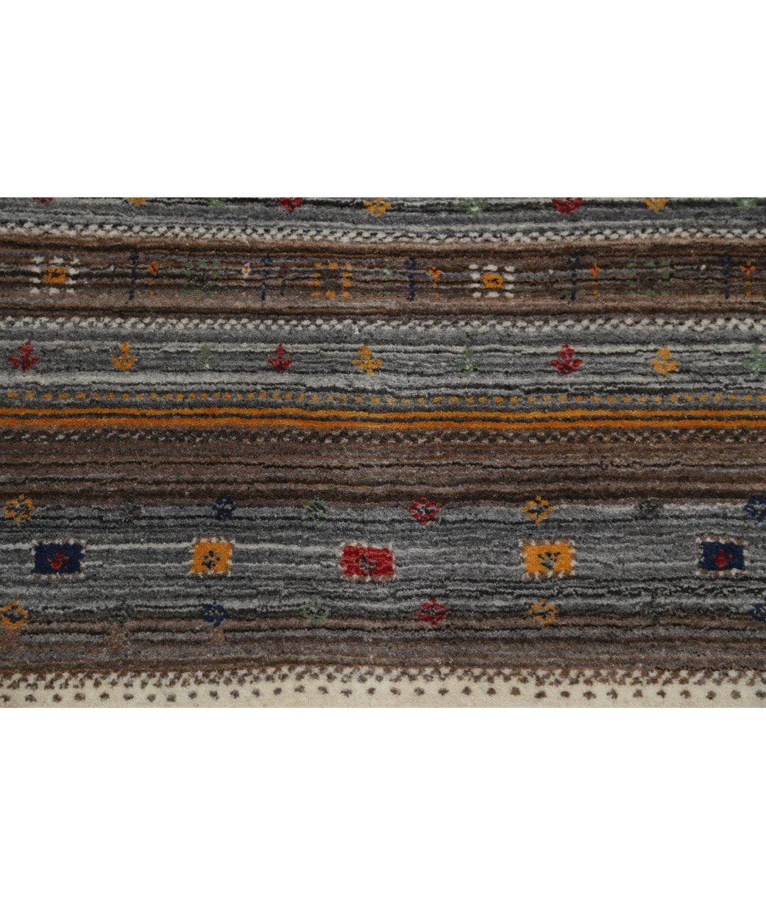 Ivory Indian Oriental Rug 3' 0" x 5' 3" Hand-Knotted | No. AT96562