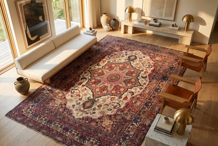 Persian Kermanshah Rug 11' 0" x 15' 6" Hand-Knotted | No. AT96563