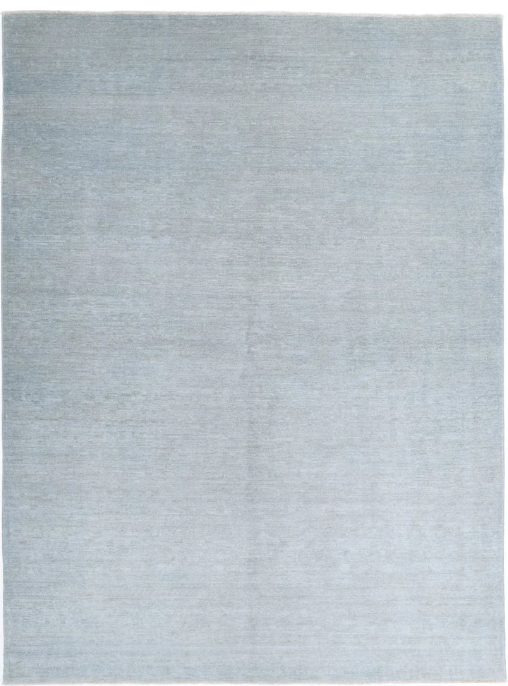 Grey Afghan Overdye Rug 6' 1" x 8' 4" Hand-Knotted | No. AT96581