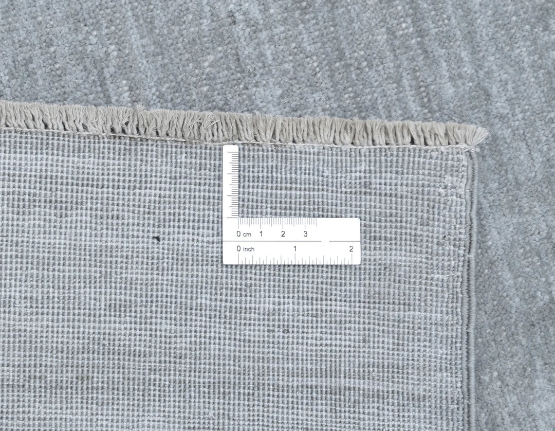 Grey Afghan Overdye Rug 6' 1" x 8' 4" Hand-Knotted | No. AT96581