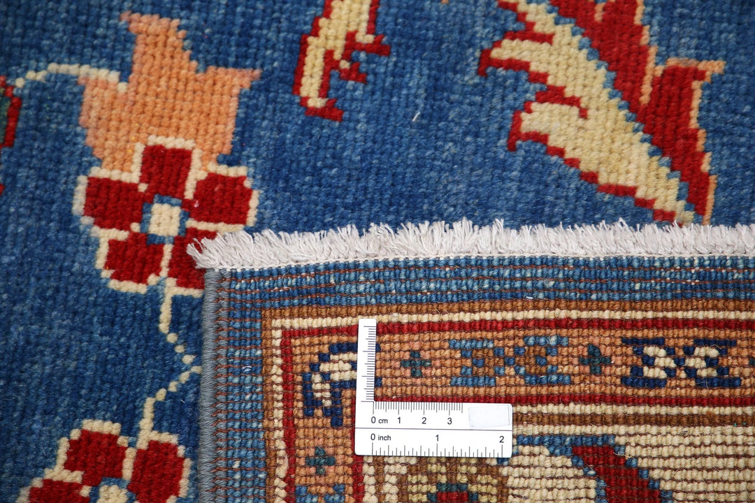 Blue Afghan Ziegler Rug 2' 7" x 9' 8" Hand-Knotted | No. AT96695