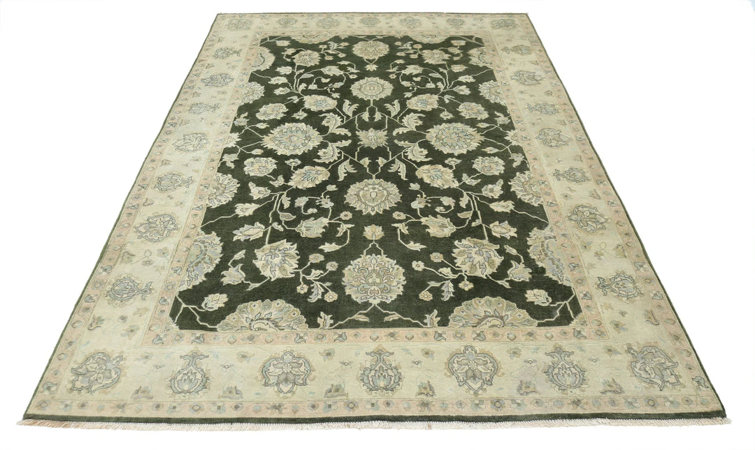 Indian Ziegler Rug 6' 0" x 8' 8" Hand-Knotted | No. AT96792