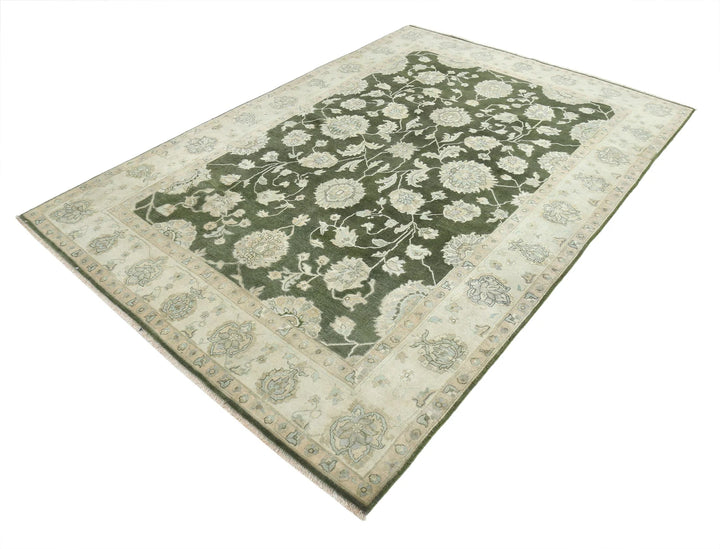 Indian Ziegler Rug 6' 0" x 8' 8" Hand-Knotted | No. AT96792