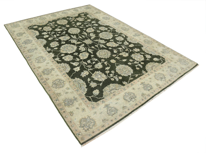 Indian Ziegler Rug 6' 0" x 8' 8" Hand-Knotted | No. AT96792