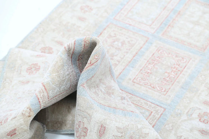 Afghan Serenity Runner Rug 2' 7" x 9' 6" Hand-Knotted | No. AT96888