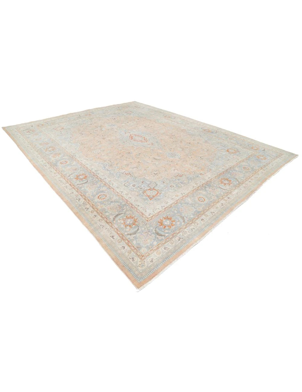 Persian Tabriz Rug 11' 2" x 14' 1" Hand-Knotted | No. AT96900
