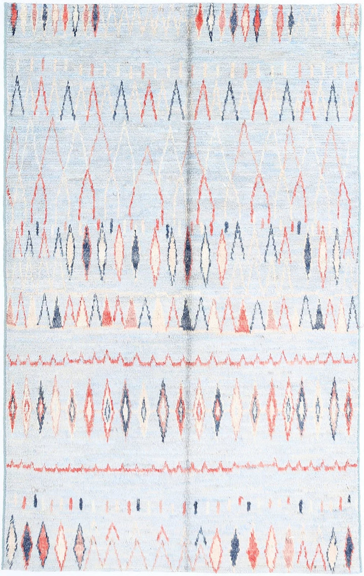 Afghan Tribal Rug 2' 11" x 5' 0" Hand-Knotted | No. AT96925