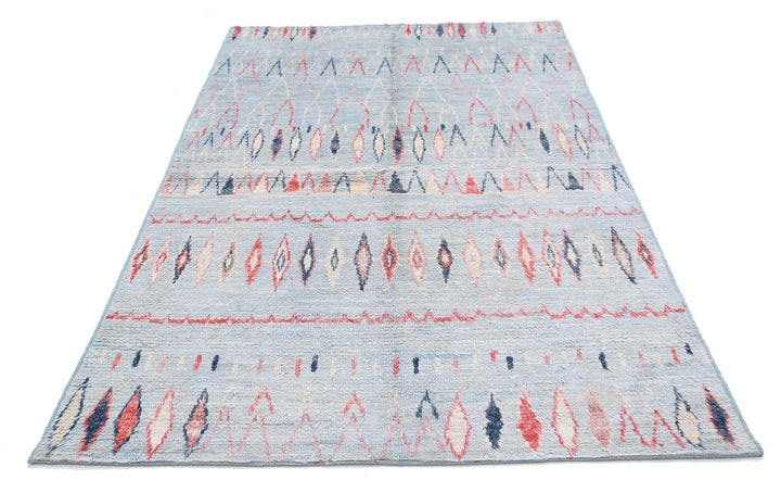 Afghan Tribal Rug 2' 11" x 5' 0" Hand-Knotted | No. AT96925