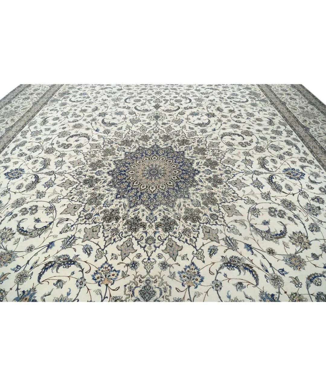 Persian Nain Fine Rug 16' 3" x 25' 6" Hand-Knotted | No. AT96969