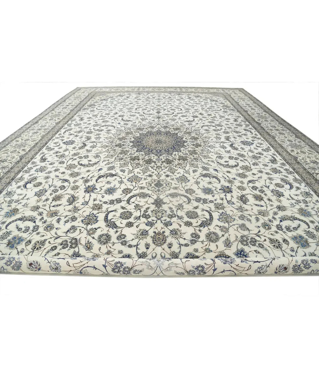 Persian Nain Fine Rug 16' 3" x 25' 6" Hand-Knotted | No. AT96969