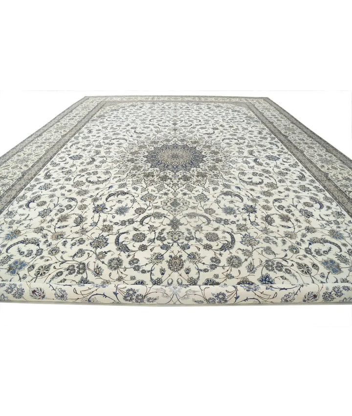 Persian Nain Fine Rug 16' 3" x 25' 6" Hand-Knotted | No. AT96969