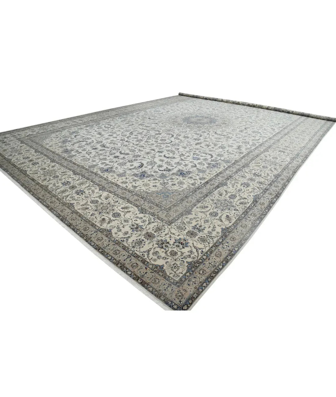 Persian Nain Fine Rug 16' 3" x 25' 6" Hand-Knotted | No. AT96969