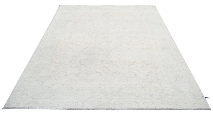 Afghan Tabriz Rug 6' 2" x 8' 3" Hand-Knotted | No. AT97057