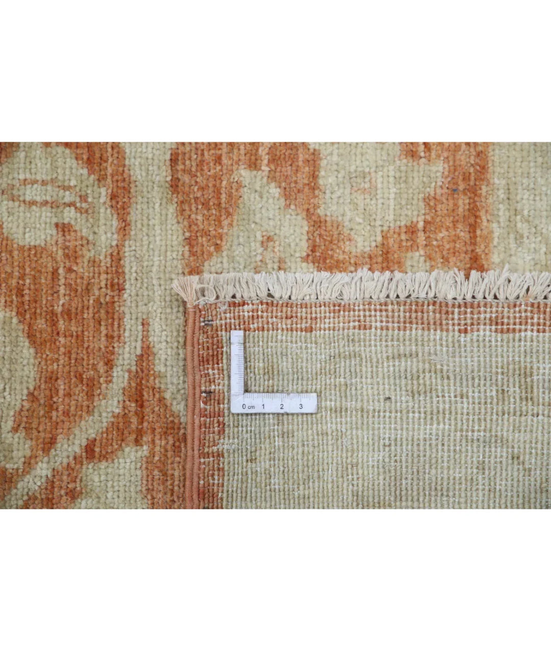 Orange Afghan Ziegler Rug 8' 0" x 11' 2" Hand-Knotted | No. AT97107
