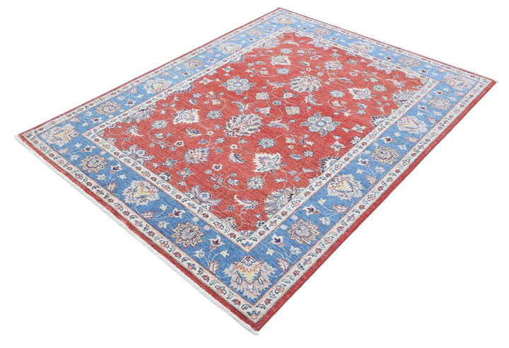 Afghan Ziegler Farhan Rug 4' 10" x 6' 5" Hand-Knotted | No. AT97175