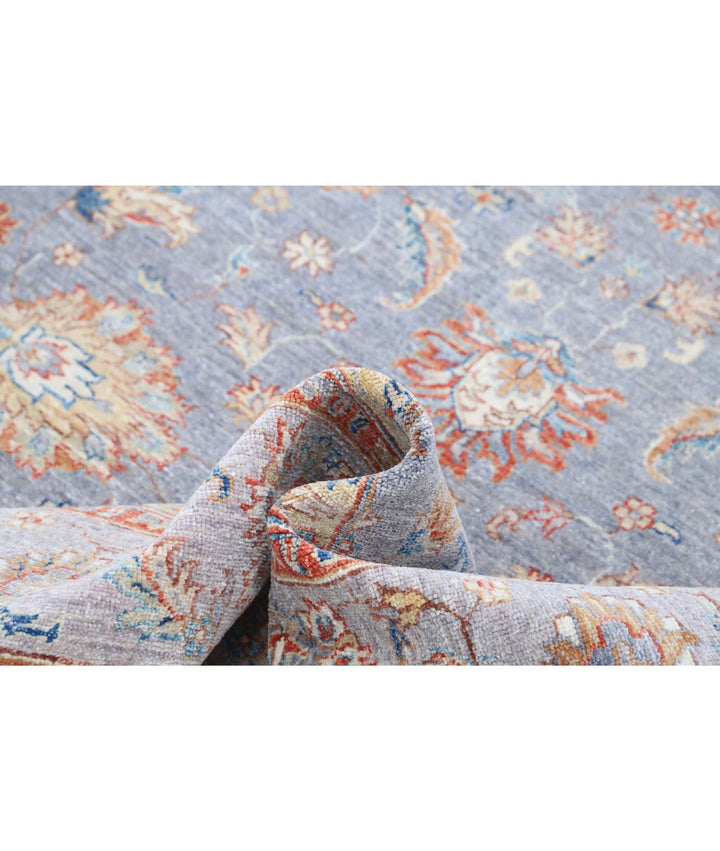 Afghan Ziegler Rug 6' 7" x 9' 10" Hand-Knotted | No. AT97229