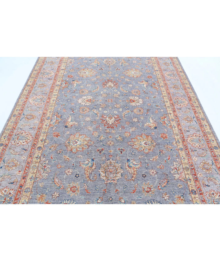 Afghan Ziegler Rug 6' 7" x 9' 10" Hand-Knotted | No. AT97229