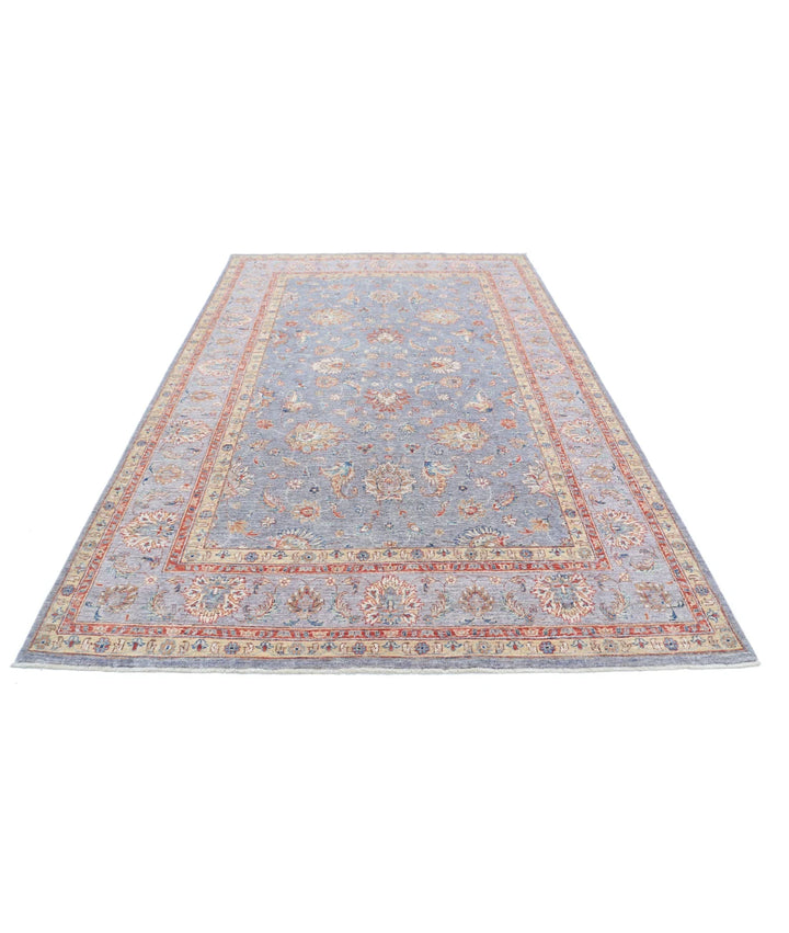 Afghan Ziegler Rug 6' 7" x 9' 10" Hand-Knotted | No. AT97229